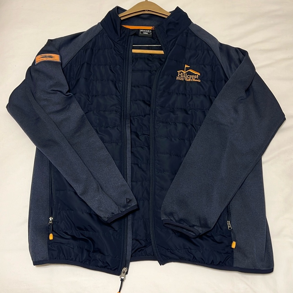 L Ahead Golf Full Zip Jacket, Navy/Blue